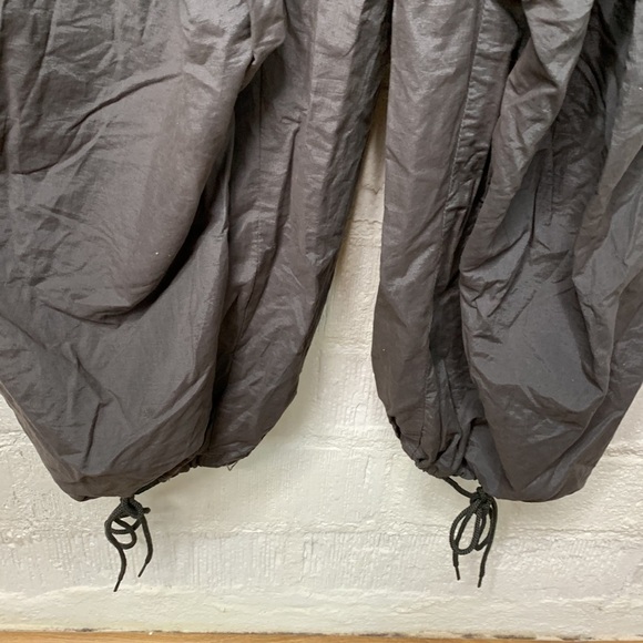 Caffeine Y2K Raver Parachute Pants with Neon Orange Reflectives size Large - Picture 6 of 9